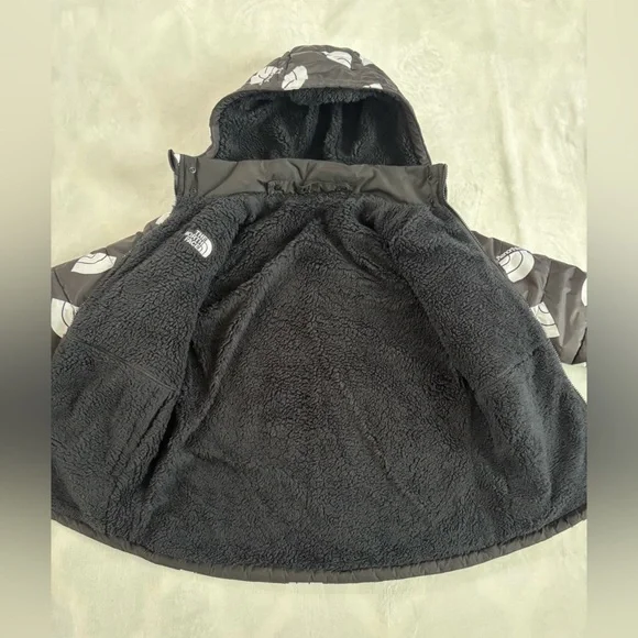 The North Face Boys Reversible Perrito Hooded Jacket XL (14/16) Black Logo - Picture 7 of 16